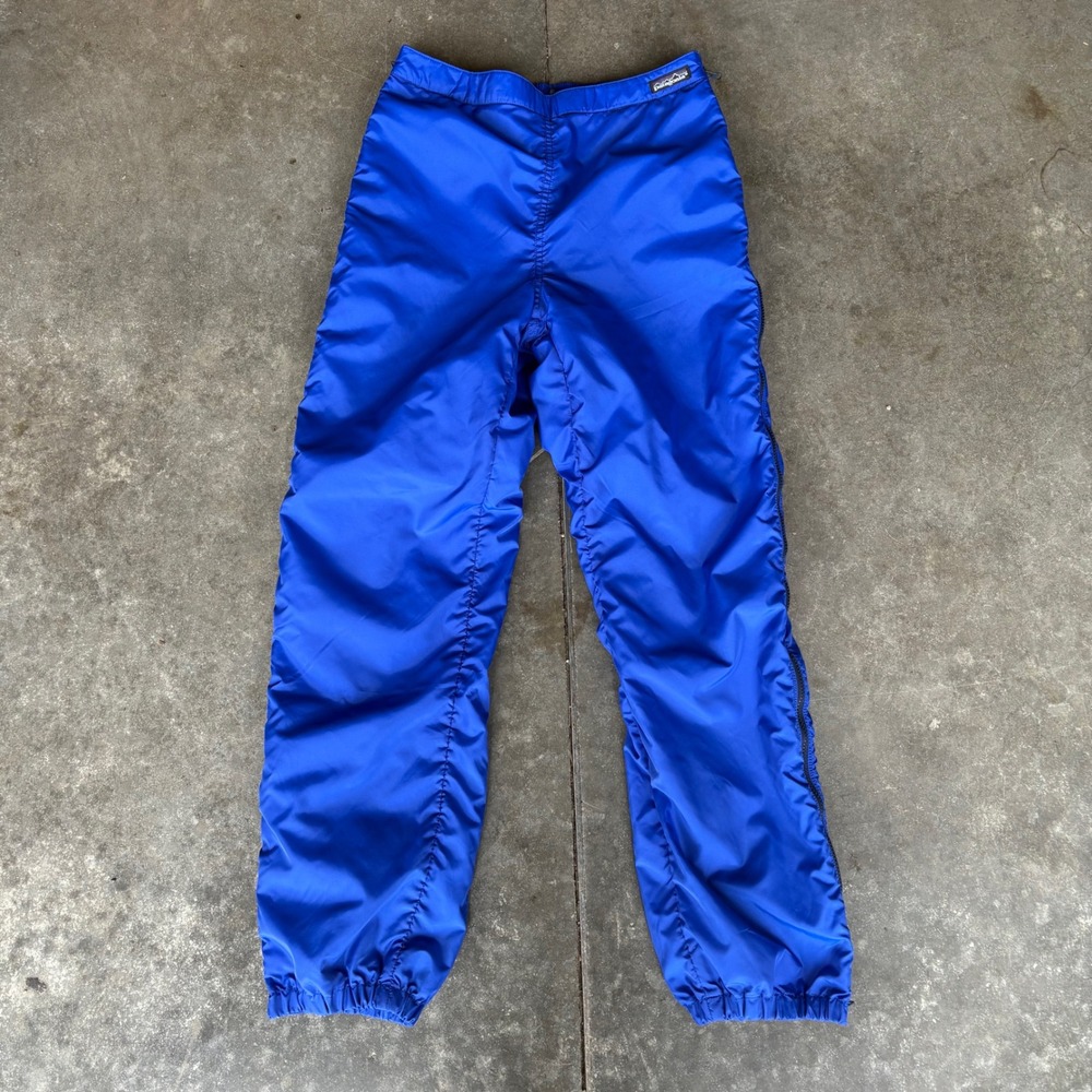 Vintage Patagonia Fleece Lined Snow Pants Women's 12 Blue Outdoor Ski 90's USA